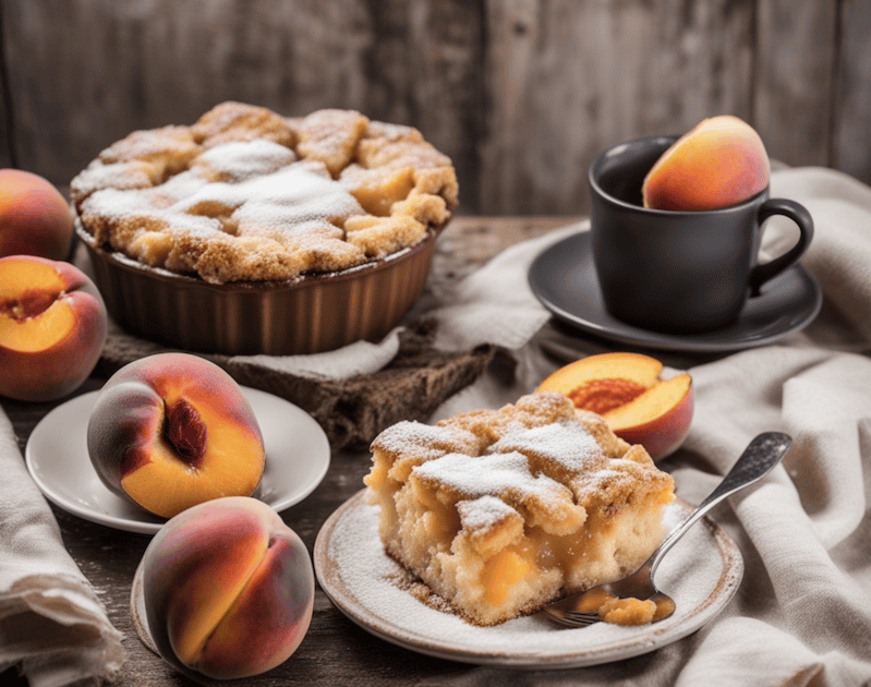 Peach Cobbler Coffee Cake